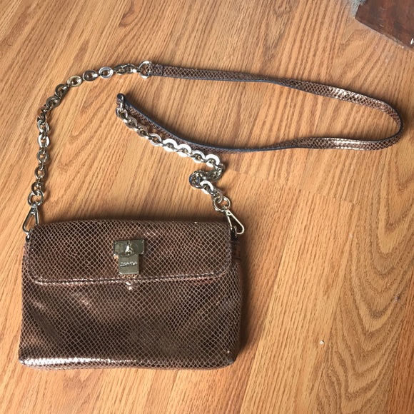 Calvin Klein Small Metallic Crossbody Bag - Picture 1 of 6